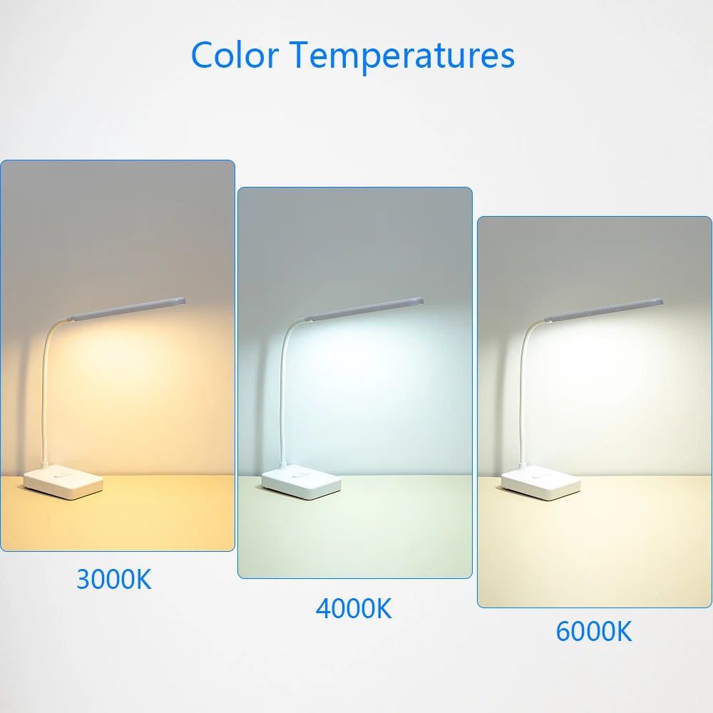 lampe de bureau led tactile usb gradation protection yeux - vue 4 sur 29