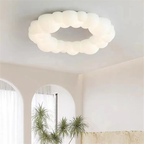 Plafonnier LED en forme de nuage au design nordique moderne