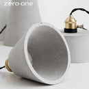 Luminaires suspendus LED en ciment nordique