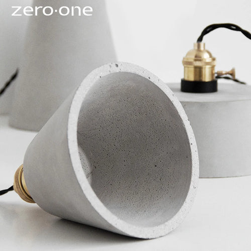 Luminaires suspendus LED en ciment nordique