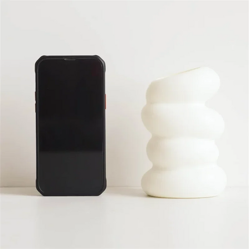vase en spirale en plastique pour décoration créative de fleurs
