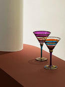 Verres à vin nordiques élégants verres cocktail pied