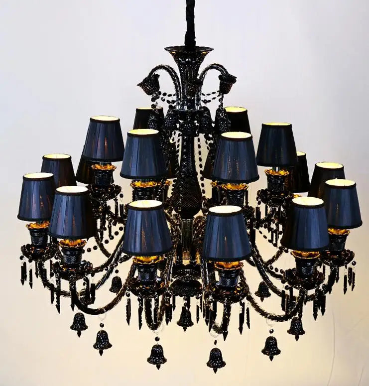 lustre en cristal à 44 bras pour hôtel et centre commercial - vue 10 sur 12