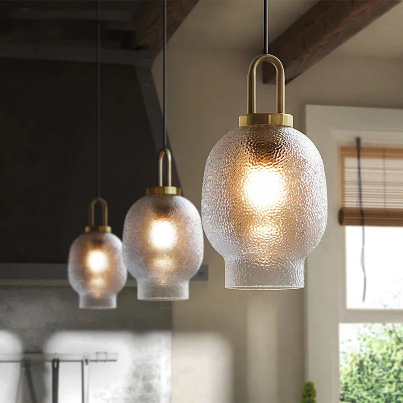 Suspension LED au Design nordique moderne en verre