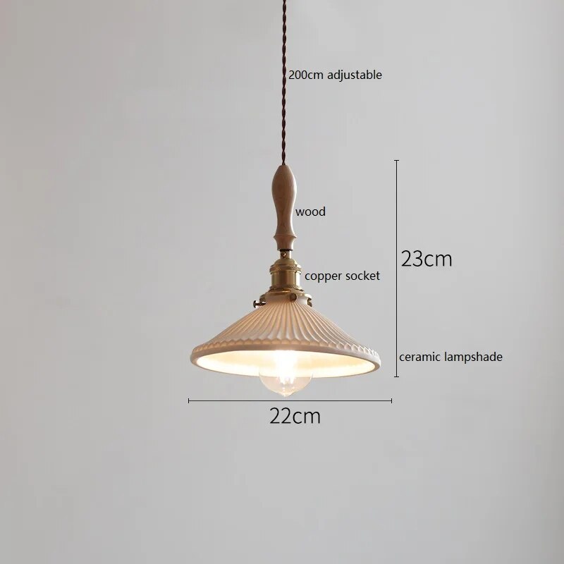 suspension led cuivre bois décor simple moderne intérieur - vue 3 sur 29