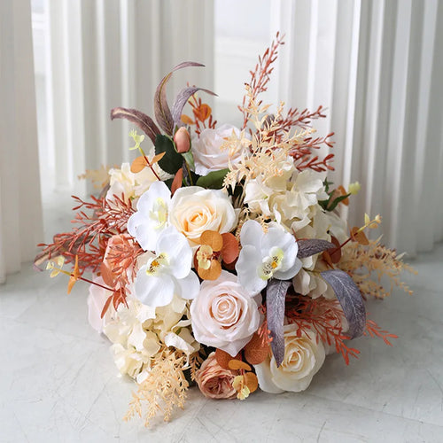 boules de fleurs artificielles en soie pour décoration de mariage et photo