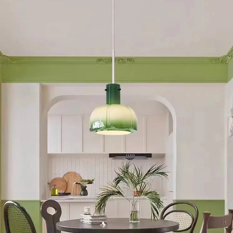 lampe suspendue médiévale en verre luminaire décoratif d'intérieur