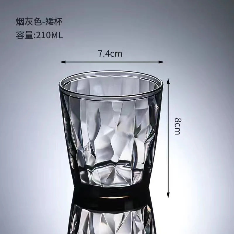 Verres acrylique incassables reutilisables style festif maison