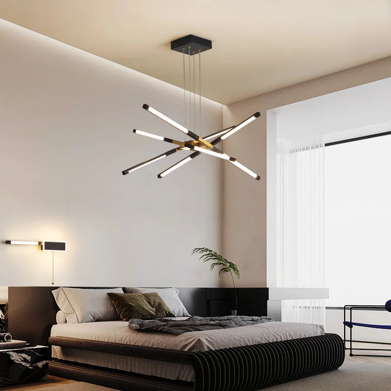 lustre led moderne avec intensité variable pour intérieur