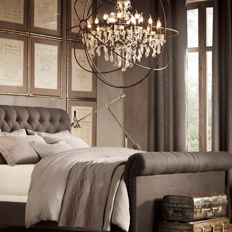 Lustre en cristal Vintage - vue 7 sur 8