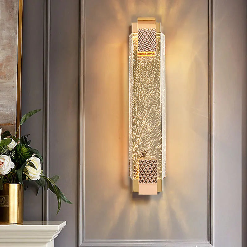 applique murale luxe nordique en cristal moderne éclairage décoratif - vue 2 sur 15