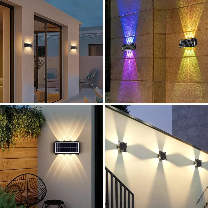 lampe solaire led extérieure avec éclairage décoratif automatique - vue 3 sur 13