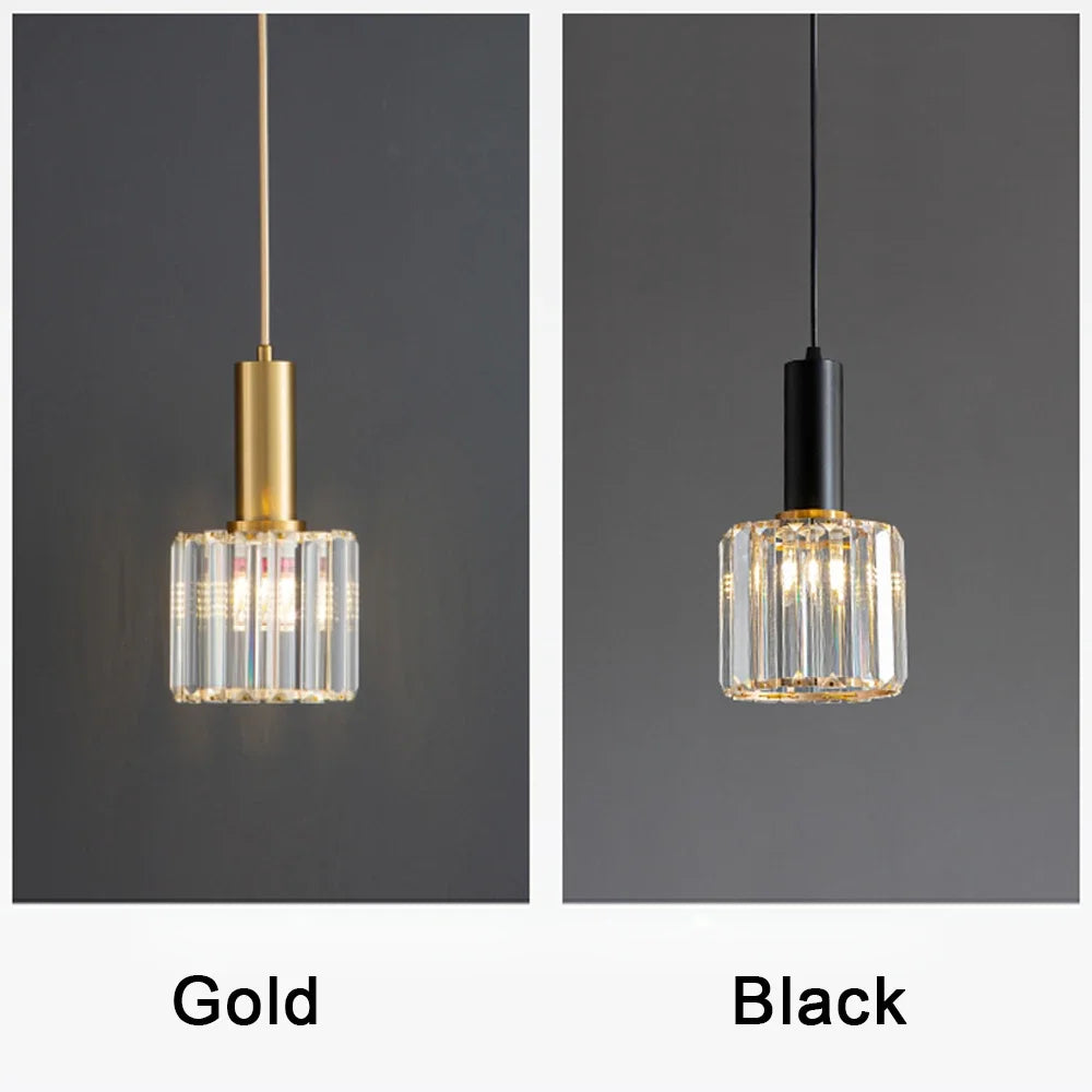 suspension en cristal design moderne pour éclairage intérieur réglable - vue 4 sur 10