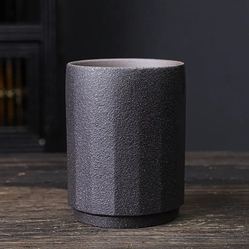 Mug artisanal en céramique style rustique vintage