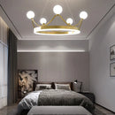Luxe Couronne LED Lustre Lustre Éclairage Belle Anneau Enfants Chambre D'enfants Plafond Suspension Luminaires Suspendus