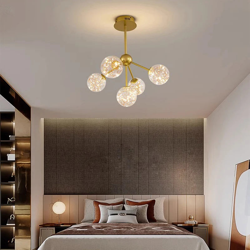 lustre nordique décoratif lampes suspendues pour éclairage intérieur