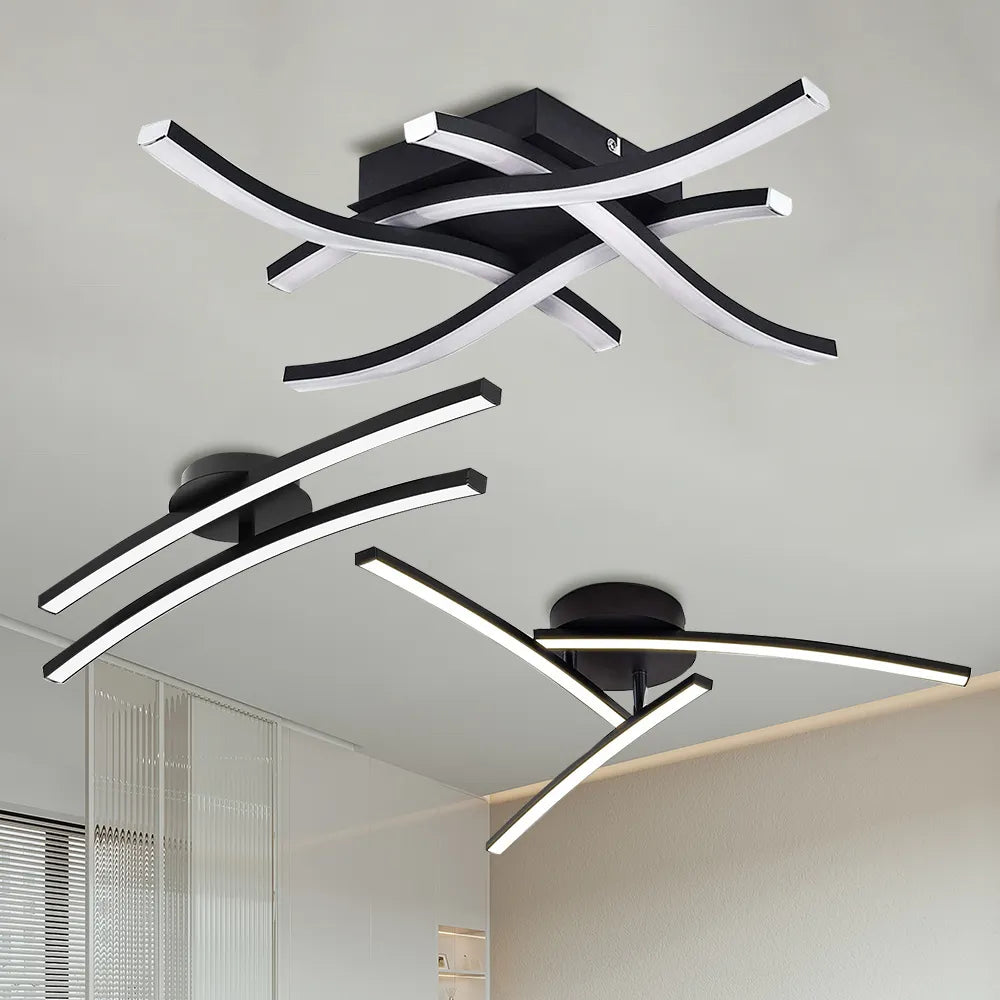 lustre moderne et créatif incurvé - vue 4 sur 11