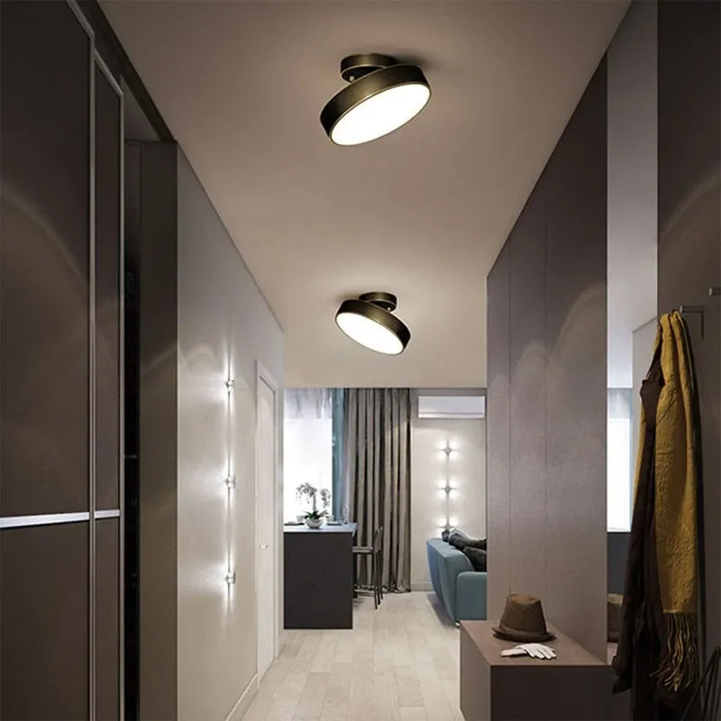 plafonnier nordique simple rond led éclairage lustre