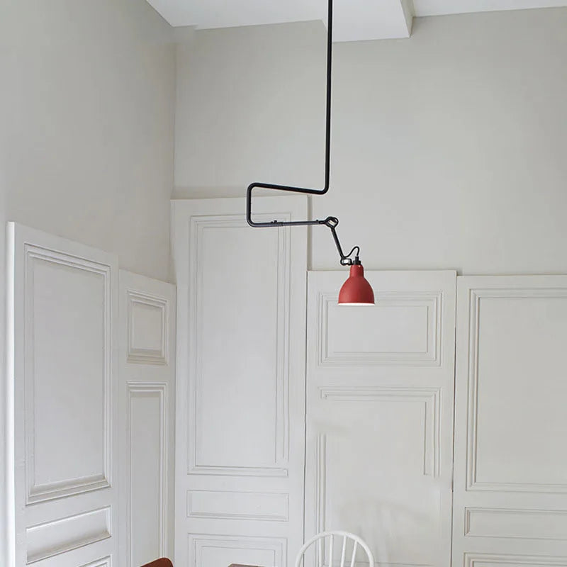 lampes suspendues rotatives style américain métal pour lecture