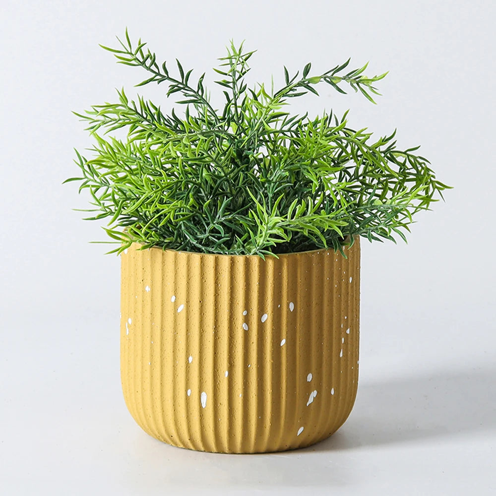 moule en silicone pour pot de fleurs design vertical en béton - vue 5 sur 9