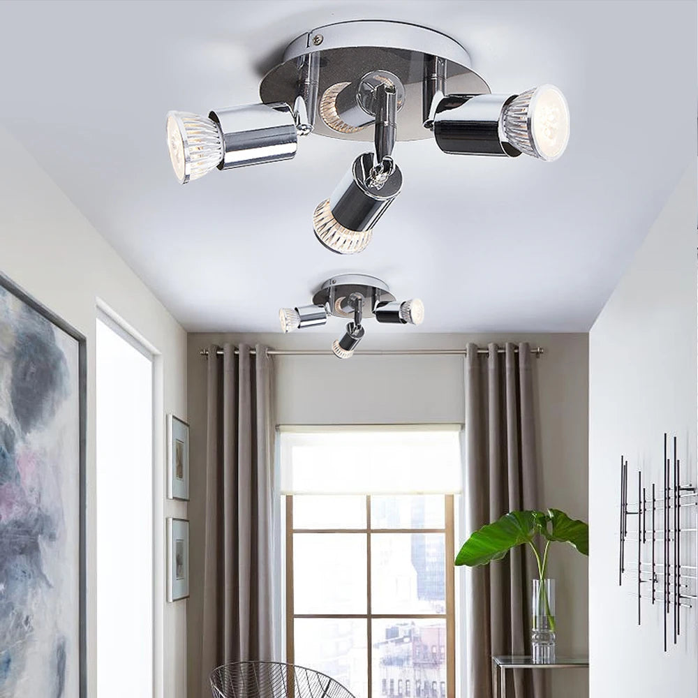 projecteur rotatif monté en surface moderne downlight sur rail