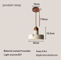Suspension en ciment de chevet design