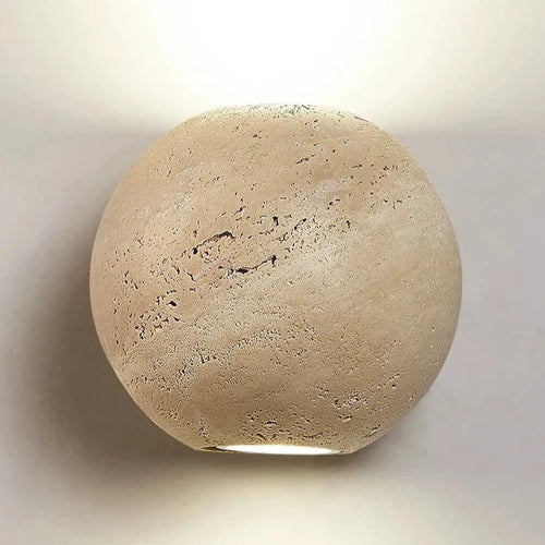 Applique murale LED lampe pierre ronde chambre chevet lumière haut et bas Foco variable GU10 ampoule maison chambre décoration éclairage 110V 220V