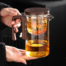 Théière en verre avec infuseur filtre magnétique