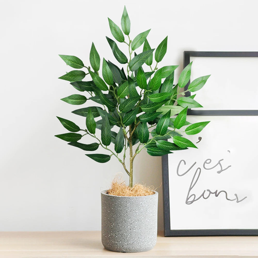 plantes artificielles eucalyptus saule tropical décoration intérieure et extérieure - vue 7 sur 9