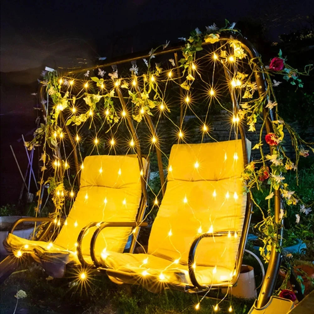 guirlande lumineuse de noël à led pour décorations festives et jardin - vue 6 sur 10