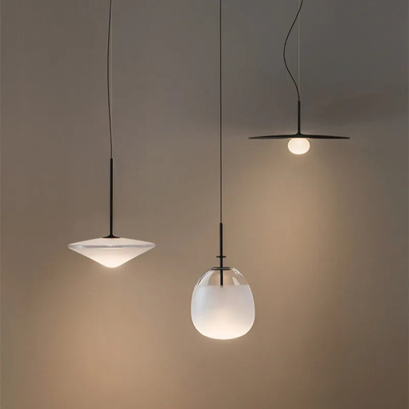 suspension Tempo design postmoderne en verre pour salle à manger chambre nordique Bar décor maison cuisine
