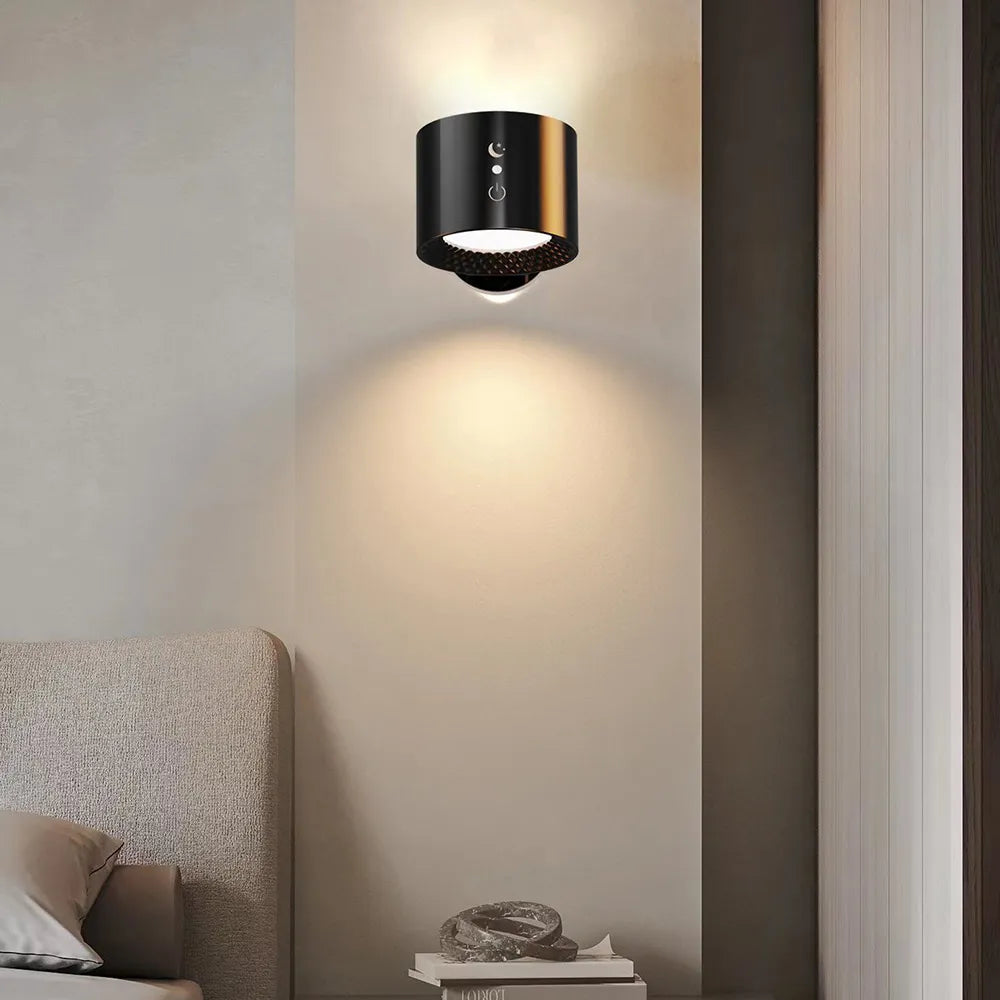 Tactile et télécommande intérieure sans fil Applique murale rechargeable alimenté par batterie LED appliques murales sans fil avec chargement USB - vue 3 sur 10