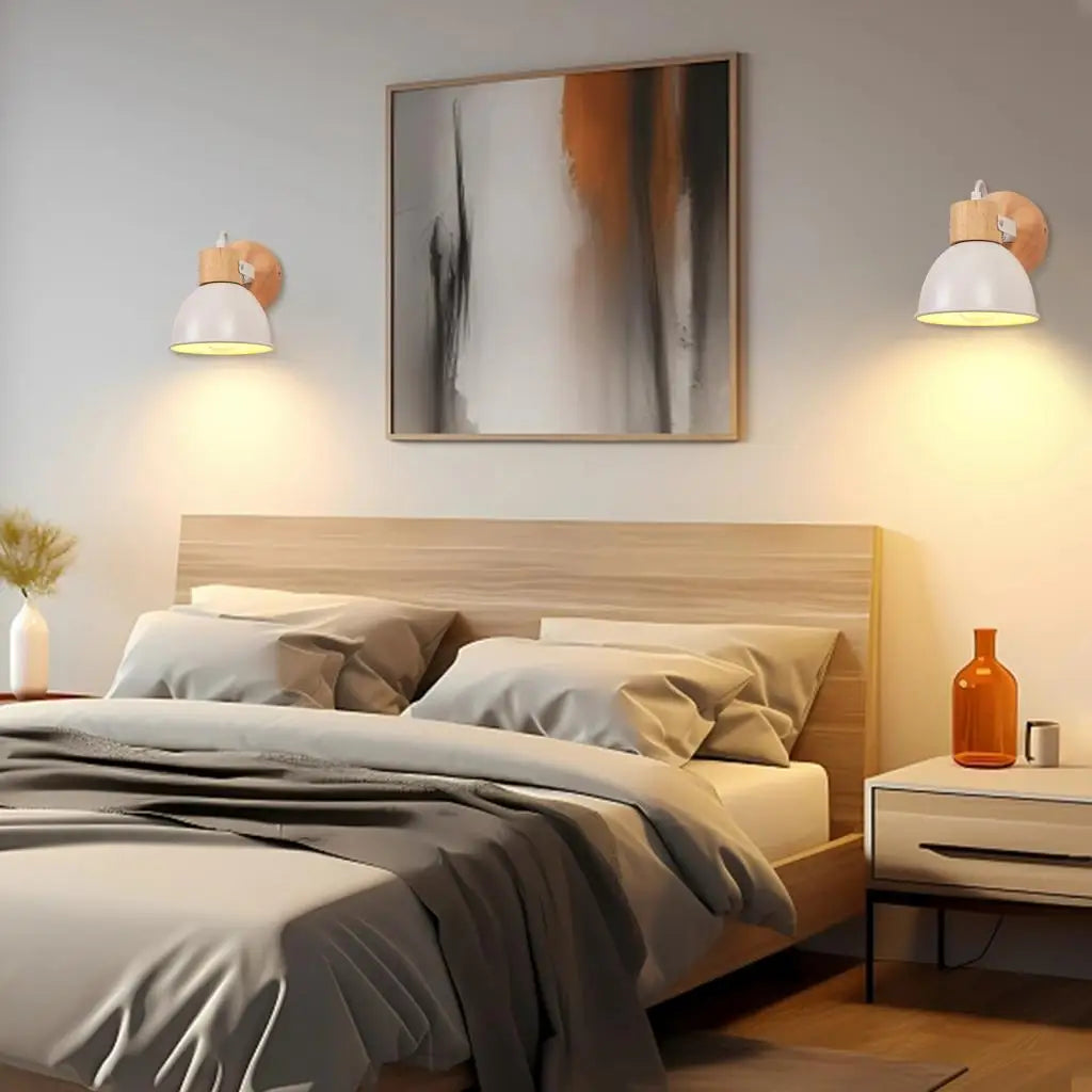 applique murale nordique en bois pour lecture - vue 4 sur 15