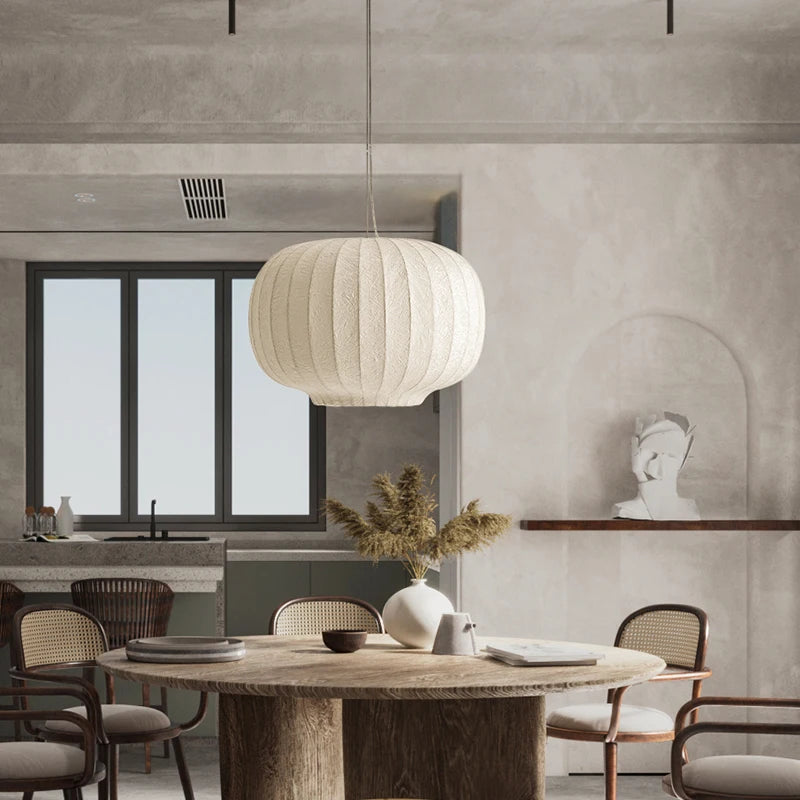 suspension en tissu de soie nordique pour décoration intérieure - vue 4 sur 9