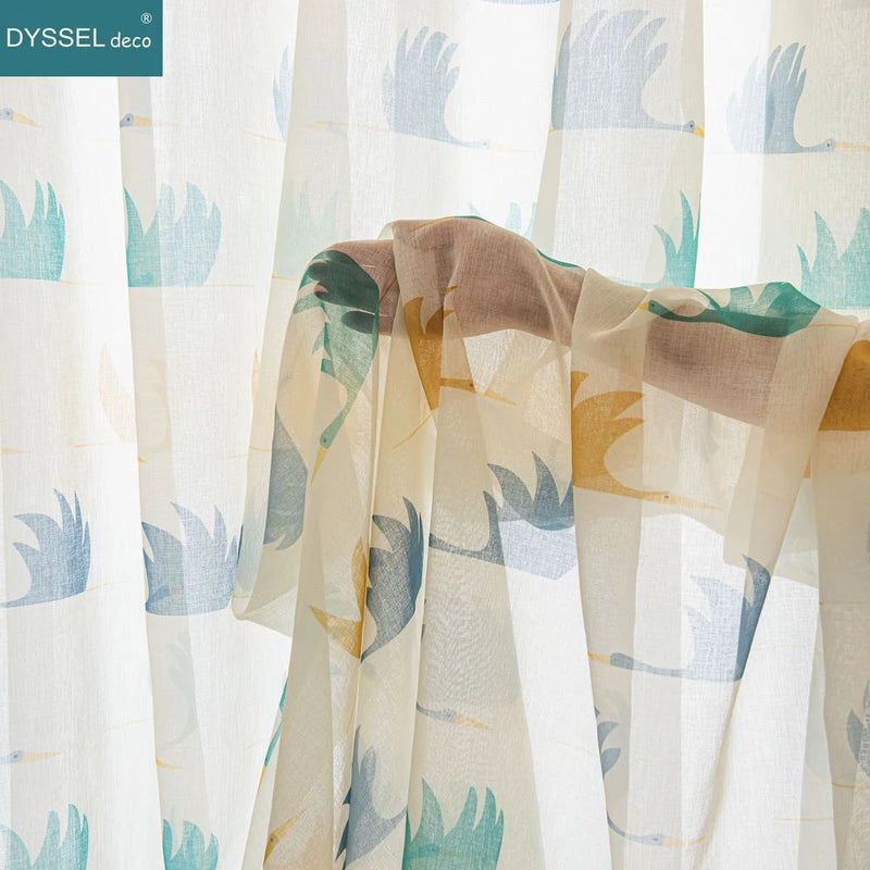 Voilage enfants motifs animaux style européen chambre enfant