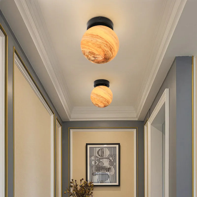 plafonnier planet ball moderne minimaliste pour éclairage intérieur européen - vue 3 sur 9