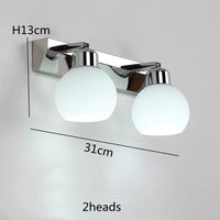 éclairage vanité salle bains cristal moderne chrome noir acier inoxydable miroir e26