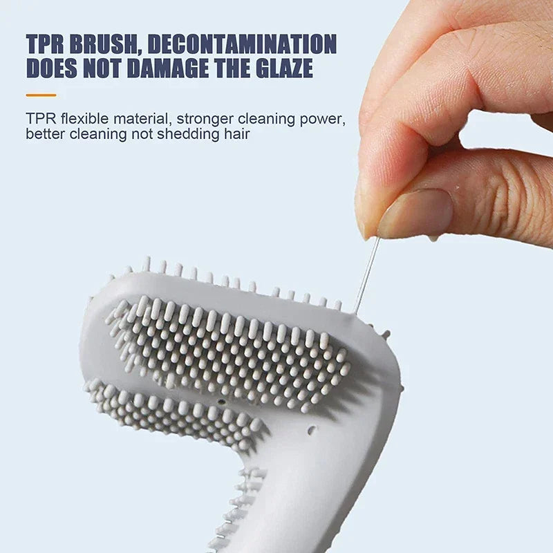 ensemble moderne de brosses hygiéniques pour salle de bain