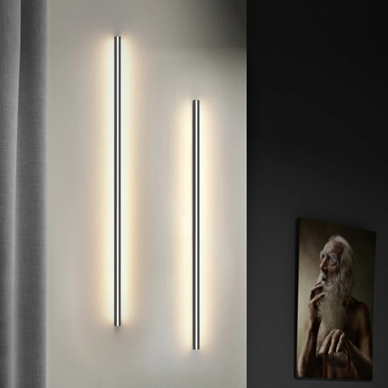 applique murale led moderne avec interrupteur à intensité variable