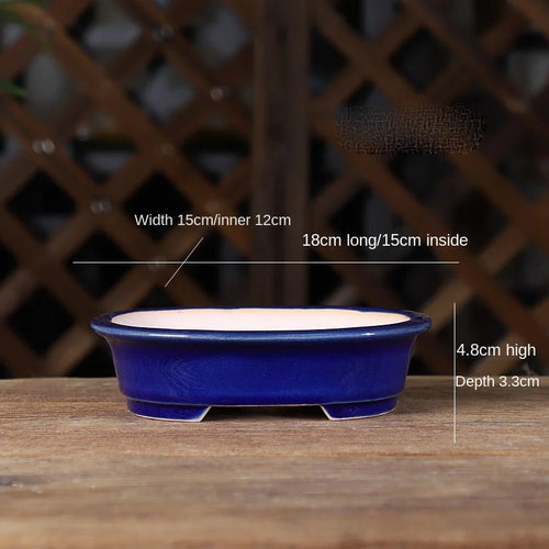 pot de fleurs rond en sable pour bonsaï rétro et succulentes