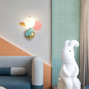 applique murale nordique macaron en fer décorative led pour enfant