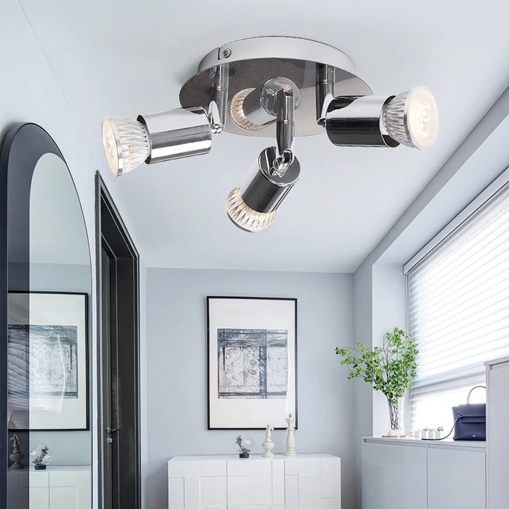 projecteur rotatif monté en surface moderne downlight sur rail - vue 3 sur 9