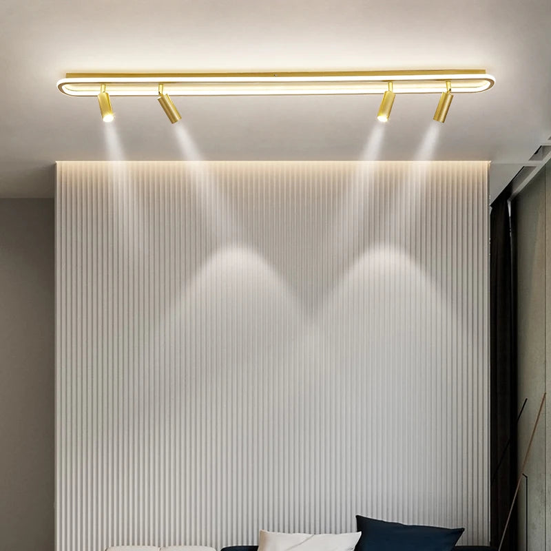 lustre led moderne pour éclairage intérieur gradation longue - vue 4 sur 18