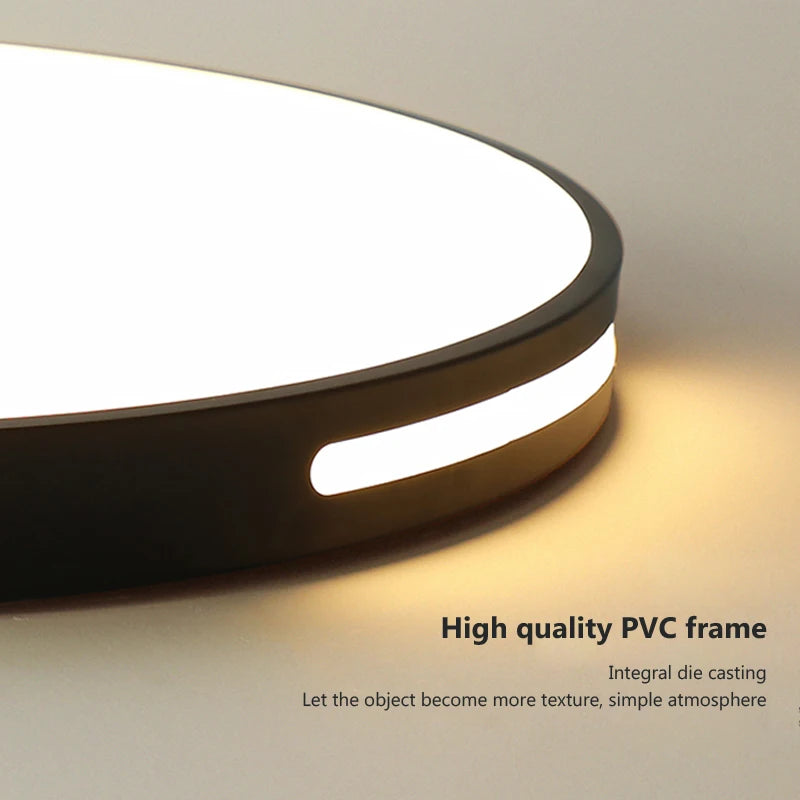 Plafonnier LED rond et mince moderne - vue 7 sur 14