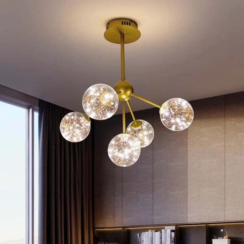 lustre nordique décoratif lampes suspendues pour éclairage intérieur