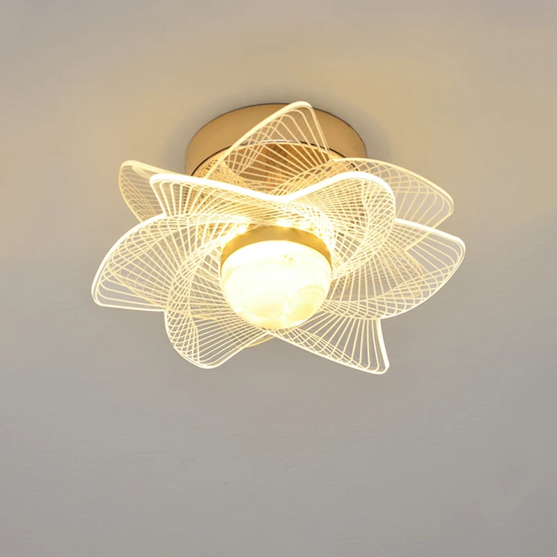plafonnier led moderne nordique pour intérieur et balcon - vue 6 sur 13