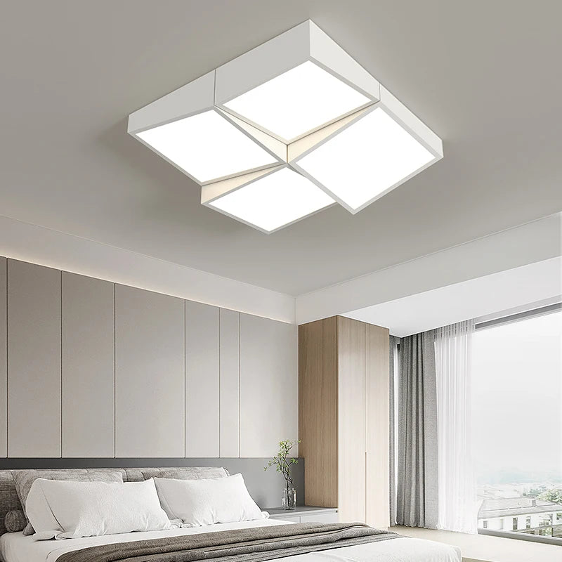 lustre moderne en acrylique et aluminium pour décoration intérieure - vue 3 sur 10