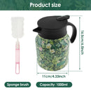 Teiere isotherme vintage floral acier inoxydable infuseur thermostat