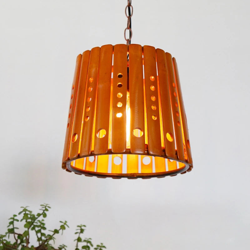 suspension en bambou pour décoration intérieure asiatique - vue 2 sur 7