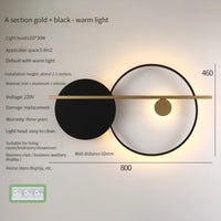 applique murale led moderne pour éclairage décoratif intérieur